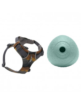 Ruffwear hundsele + Ø 8,9 cm Huckama leksak på köpet! - Front Range Moonlight Mountains (S)