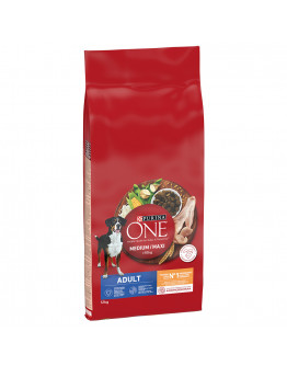 PURINA ONE Medium/Maxi Adult med kyckling - Ekonomipack: 2 x 12 kg