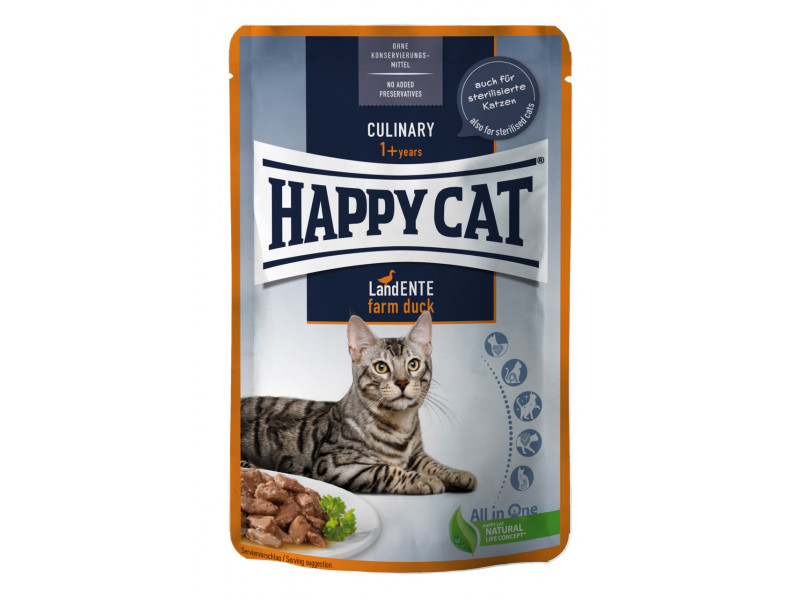 Kött i Sås, Våtfoder med Anka för katt - 24 st x 85 g