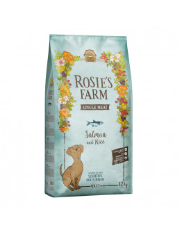 Rosie's Farm Single Meat Adult Lax & ris - 12 kg