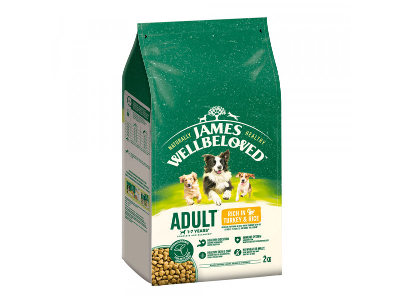 James Wellbeloved Hypoallergenic torrfoder till specialpris! - Adult Turkey & Rice 2 kg James Wellbeloved Hypoallergenic torrfoder till specialpris! - Adult Turkey & Rice 2 kg