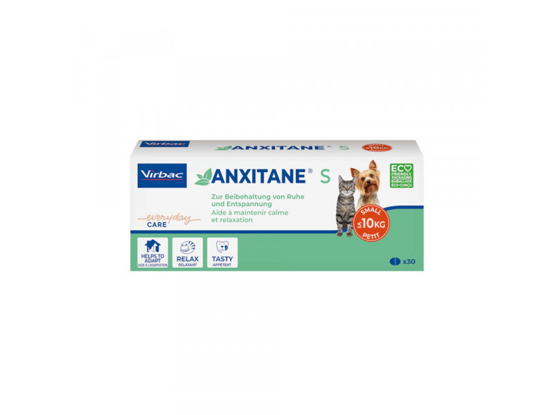 Virbac Anxitane S för hundar och katter - 30 tabletter