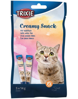 Kattgodis Trixie Snacks med vitfisk 5 × 14