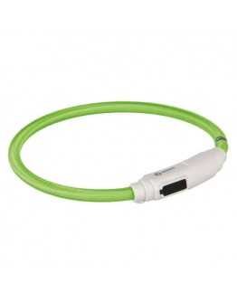 Trixie Flash Light Lysande Hundhalsband Grön (65 cm)