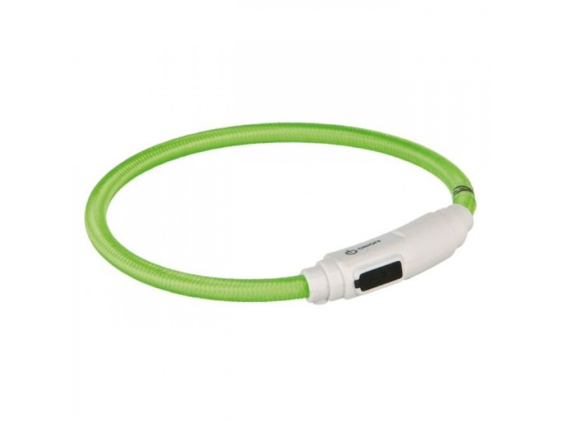 Trixie Flash Light Lysande Hundhalsband Grön (65 cm)