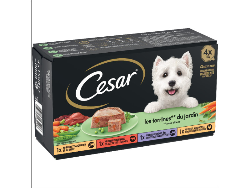 Cesar Classic Selection - Trädgårdsterrin (48 x 150 g)