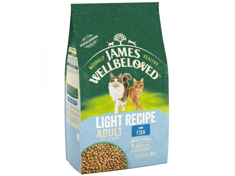 James Wellbeloved Adult Light Fish & Rice - Ekonomipack: 2 x 4 kg