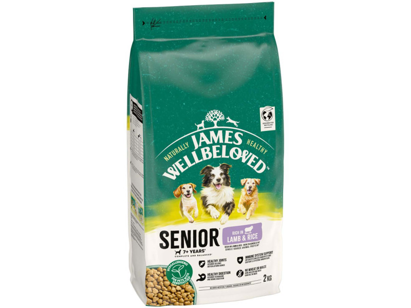James Wellbeloved Senior Dog Hypoallergenic Lamb & Rice - 2 kg