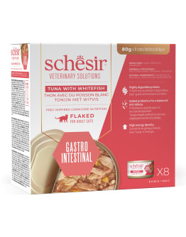 Ekonomipack: Schesir Veterinary Solutions Gastro Intestinal 24 x 80 g - Tonfisk & vitfisk