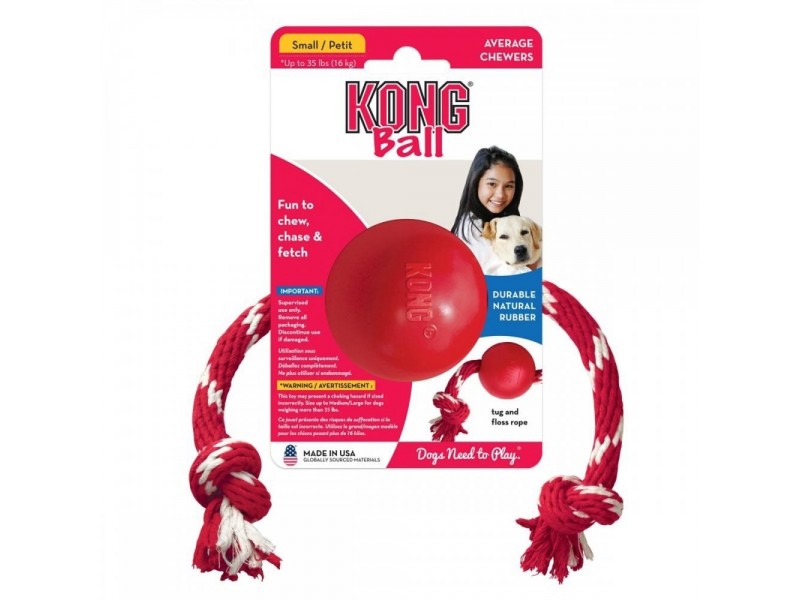 KONG Boll med Snöre S KONG Boll med Snöre S