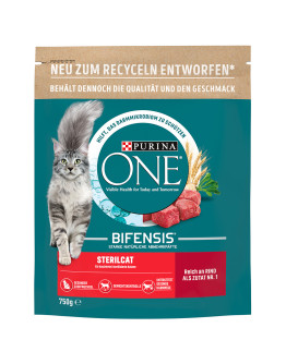PURINA ONE kattfoder till specialpris!  - SterilCat nötkött (2 x 750 g)