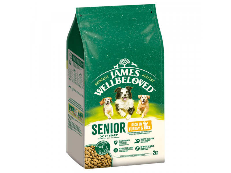 James Wellbeloved Hypoallergenic torrfoder till specialpris! - Senior Turkey & Rice 2 kg