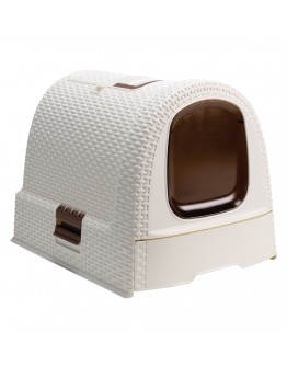 Curver kattlåda med tak - Vit