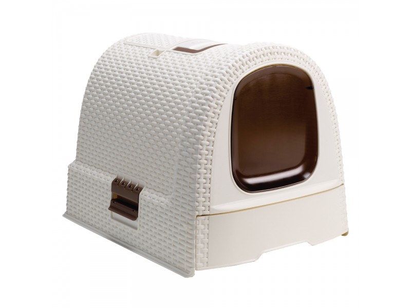 Curver kattlåda med tak - Vit