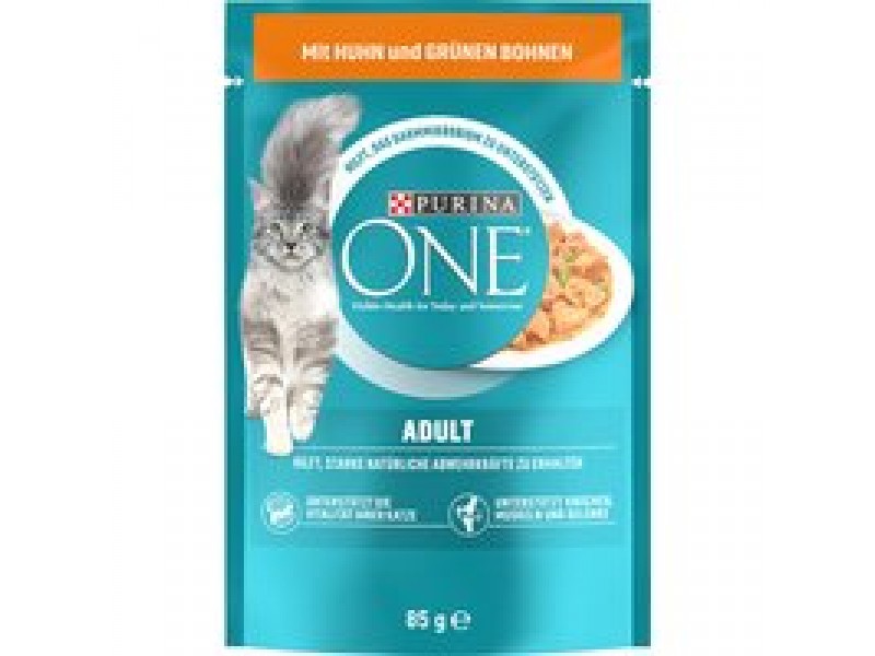 Purina One Adult - 52 x 85 g Kyckling & gröna bönor