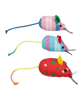 Mus tyg catnip 7cm