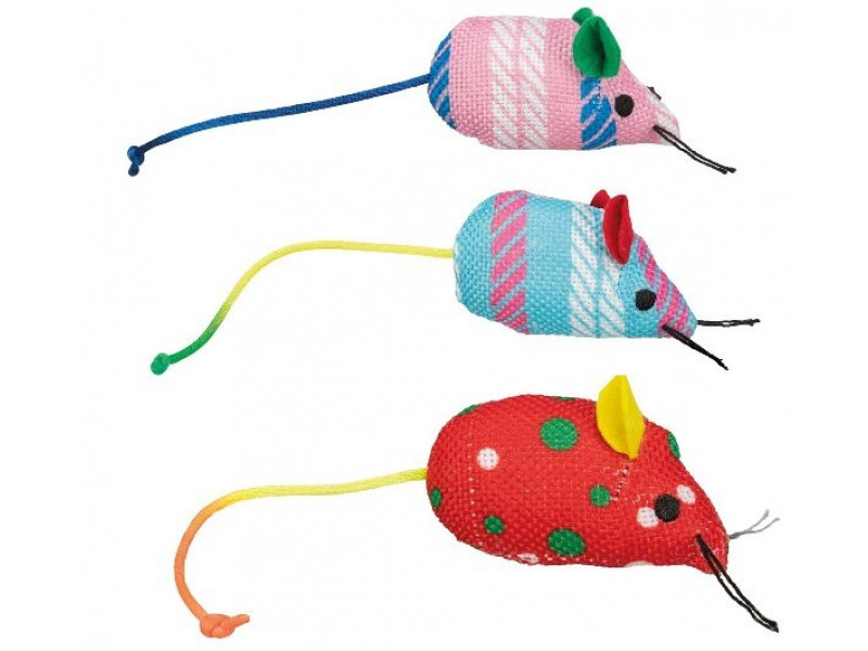 Mus tyg catnip 7cm