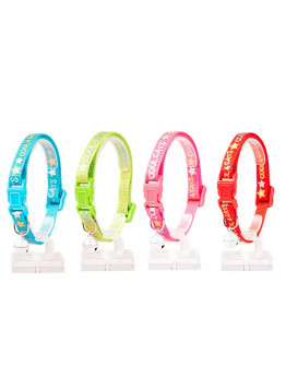 Katthalsband Nylon Cool Cats, Rosa