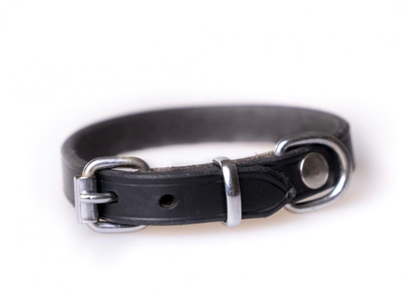 Leather Collar - 60 / Black