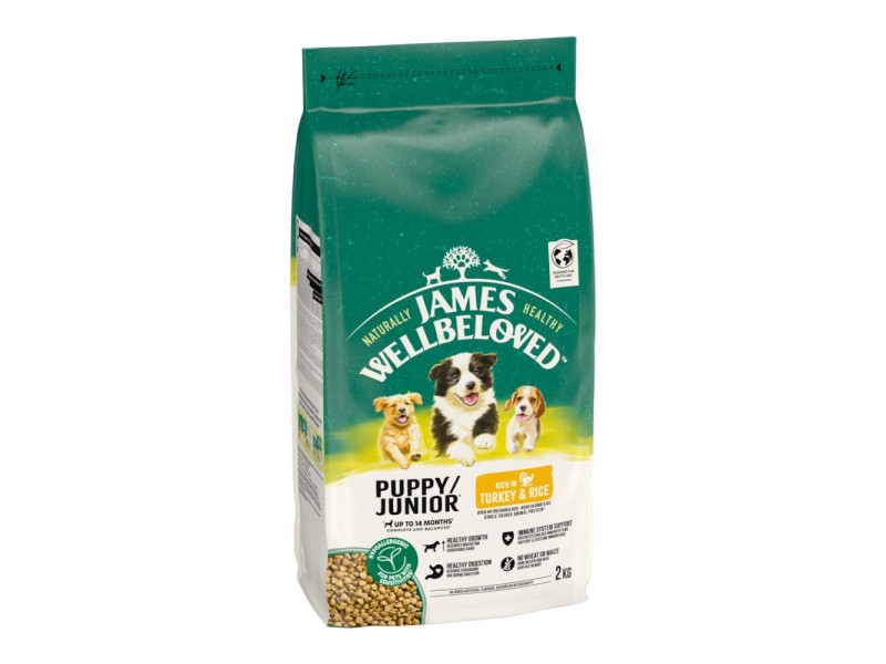 James Wellbeloved Junior Dog Hypoallergenic Turkey & Rice - 2 kg
