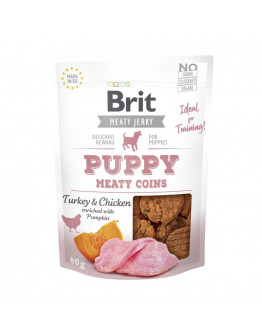 Brit Care Puppy Meaty Jerky Coins Turkey 80 g