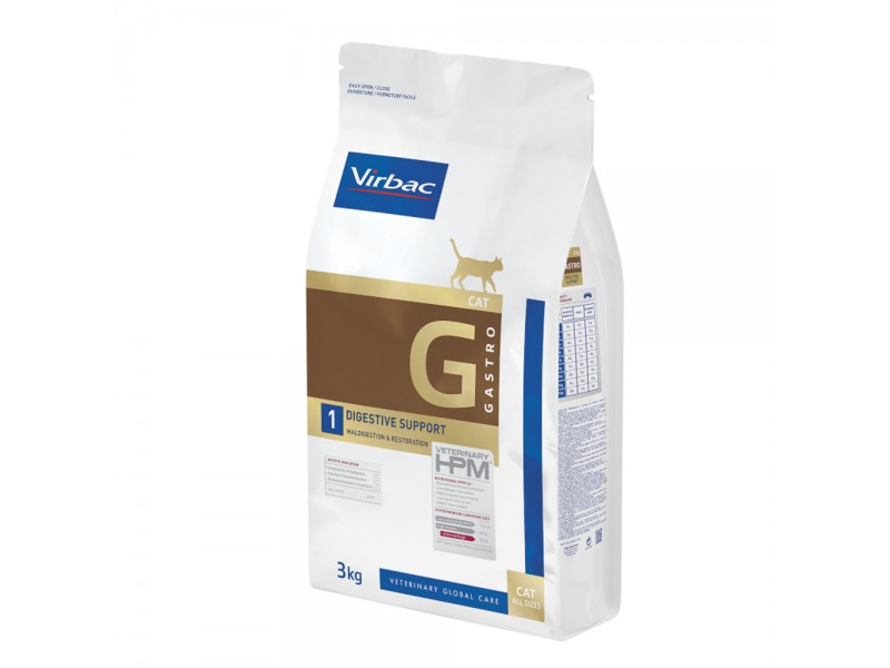 Virbac Veterinary HPM Cat Digestive Support G1 - Ekonomipack: 2 x 3 kg