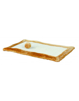 Klösmatta med Plyschkant brun