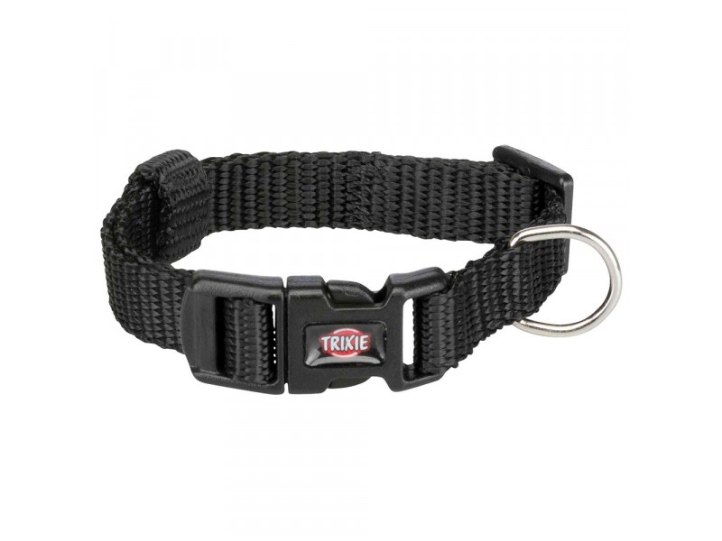 Trixie Premium halsband, svart - XS–S: 22–35 cm halsomfång, B 10 mm