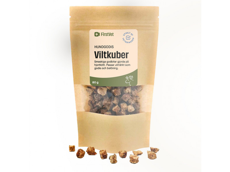 Hundgodis i storpack - Viltkuber / 5 x 80 g