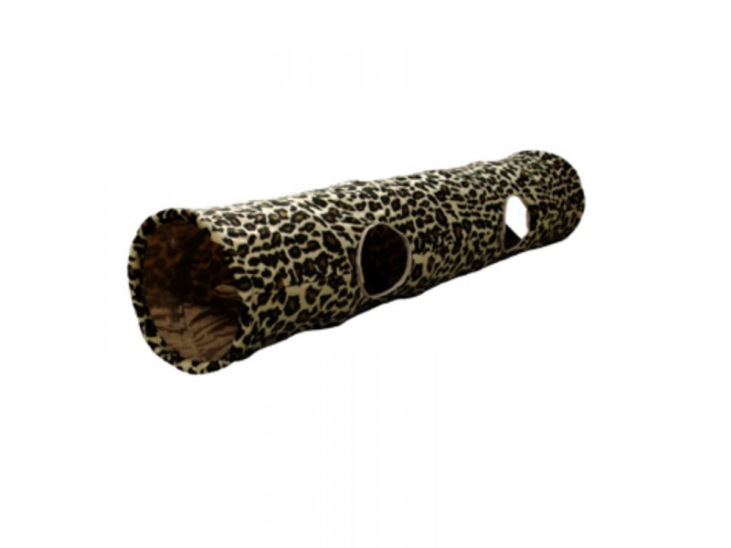Kattleksak Tunnel i leopardtyg 130 x 25 cm Kattleksak Tunnel i leopardtyg 130 x 25 cm