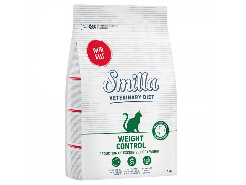 Smilla Veterinary Diet Weight Control Beef - Ekonomipack: 2 x 10 kg