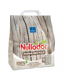 Nullodor kattströ av återvunnet papper - 2 x 10 L