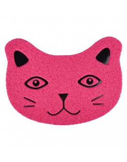 Flamingo Pancho matta för kattlådor - Fuchsia