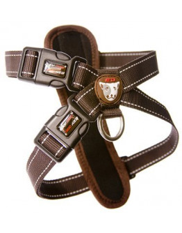 EzyDog Chest Plate Hundsele - Choklad - XXL