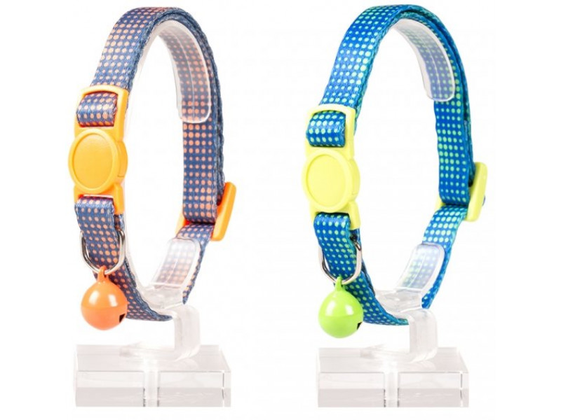 Katthalsband Duvo Retro Dots, Grön