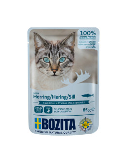 Bozita bitar i sås Pouch 12 x 85 g - Sill