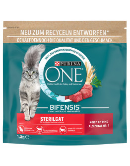 Purina ONE torrfoder katt till sparpris! - SterilCat Nötkött (1,4 kg)