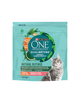 PURINA ONE Dual Nature Sterilized Lax med spirulina - 1,4 kg
