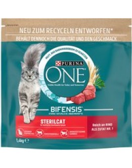 Purina ONE SterilCat med nötkött - 1,4 kg
