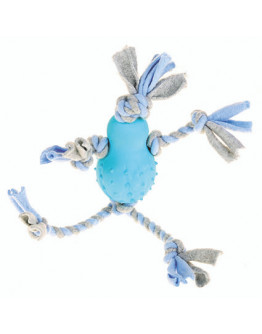 Fleeceleksak med gummikropp - Blå