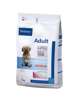 Virbac Veterinary HPM Adult Kastrerade Små & Leksaker för hundar - 2 x 7 kg