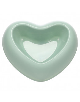 Flamingo mat- och vattenskål Pandor Heart, grön - 400 ml