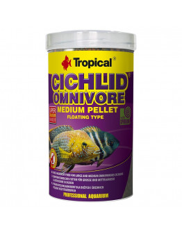 Tropical Cichlid Omnivore Medium Pellet - 500 ml