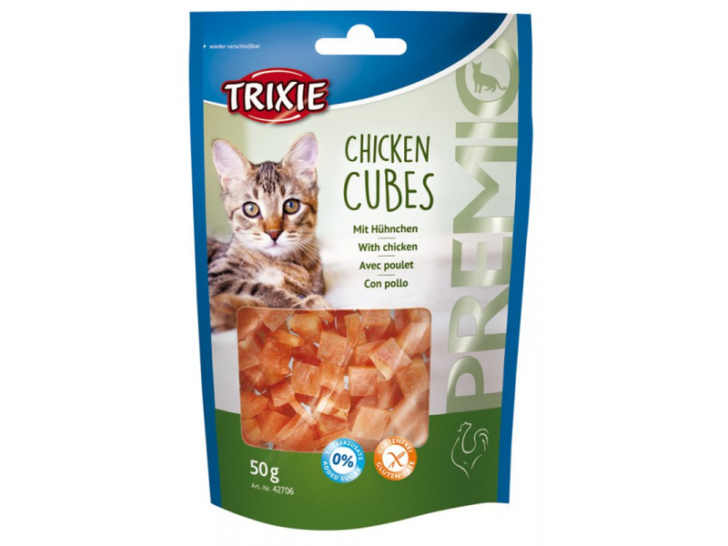 Kattgodis PREMIO Chicken Cubes