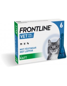 Frontline Vet - Spot-on Lösning för Katt 100 mg/ml 6 x 0,5 ml - Pipetter, 6 x 0,5 ml