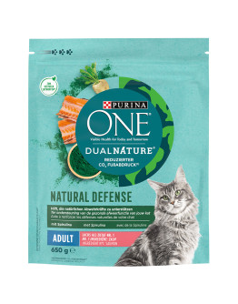 Purina ONE Dual Nature Lax & spirulina - Ekonomipack: 4 x 650 g
