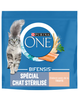 PURINA ONE Steriliserad öring för katt, vete - 4 x 1,5 kg