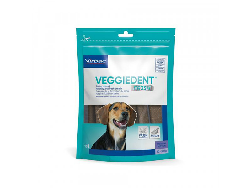 Virbac VEGGIEDENT Fresh för hundar - 30 x 26 g M för medelstora hundar (10-30 kg) Virbac VEGGIEDENT Fresh för hundar - 30 x 26 g M för medelstora hundar (10-30 kg)