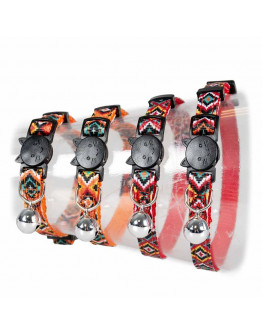Katthalsband Indian Design, Orange