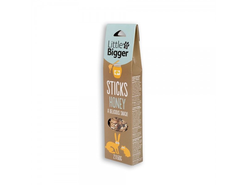 Little&Bigger Sticks Smådjur Honung 2x60 g